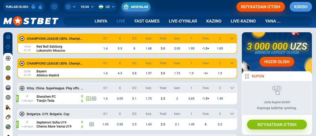 Mostbet Casino və Bukmeker Authorities Saytı